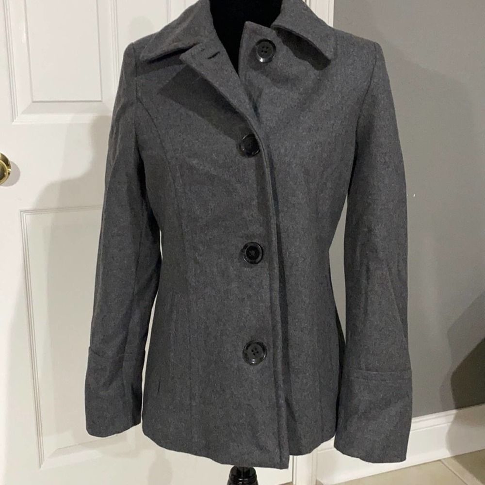 Nautica size xs, Grey, single breasted wool coat